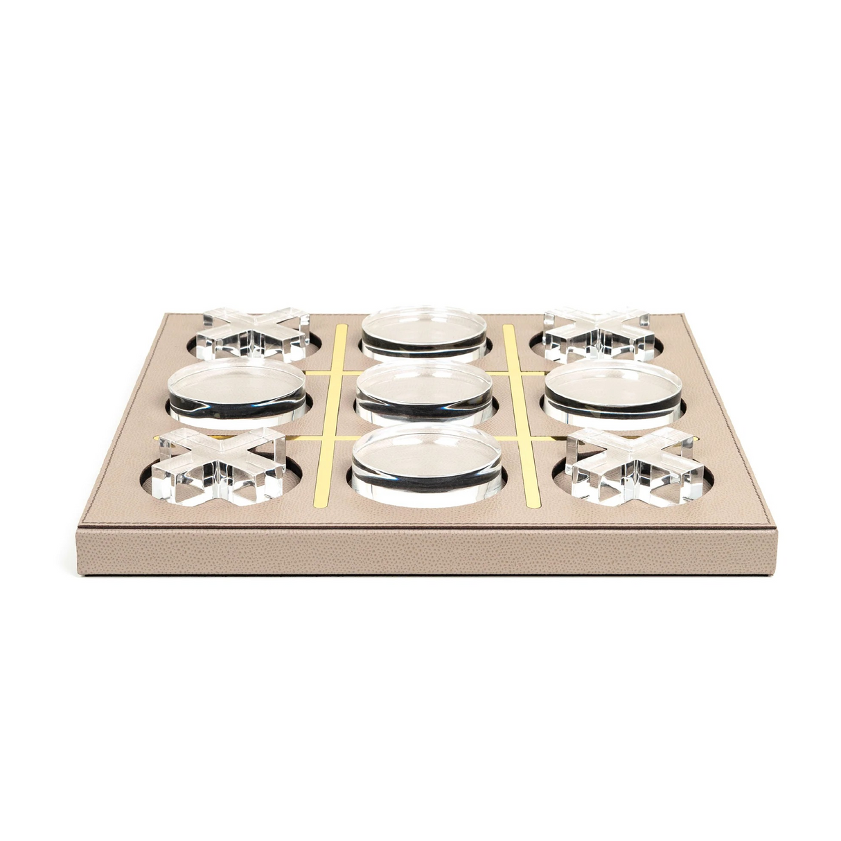 Calf Leather Board Game | Pinetti Boston Tris | OROA.com