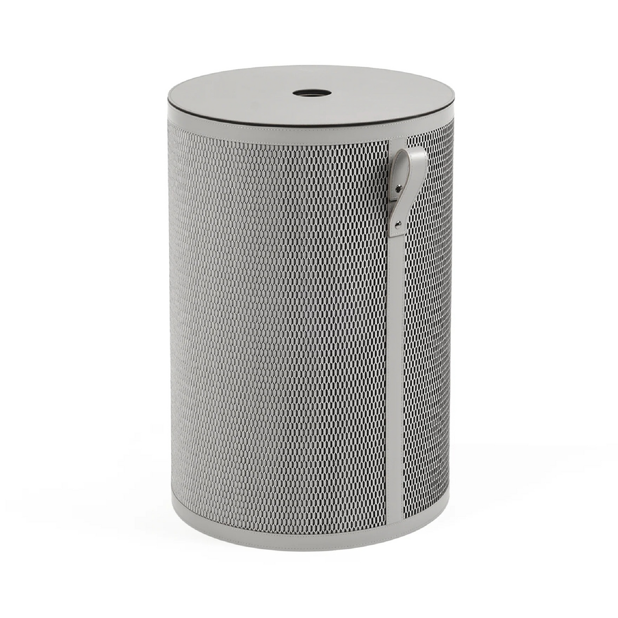 Leather Tall Round Basket | Pinetti Nadia | OROA.com