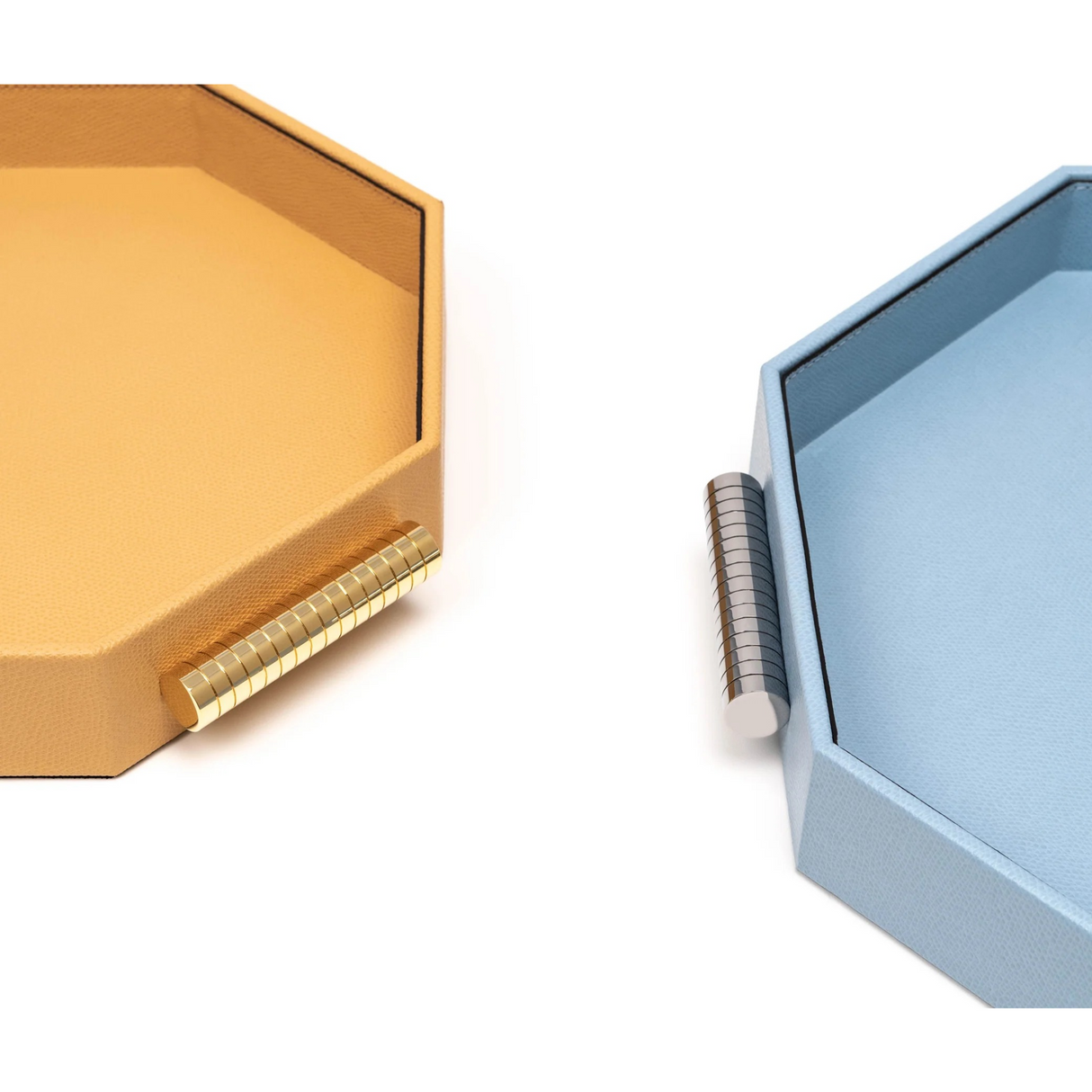Hexagonal Leather Tray | Pinetti Grace | OROA.com