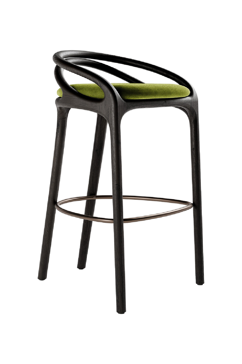 Brown Teak Bar Stool | Morpho By Tomorrowland Aleta | Oroa.com