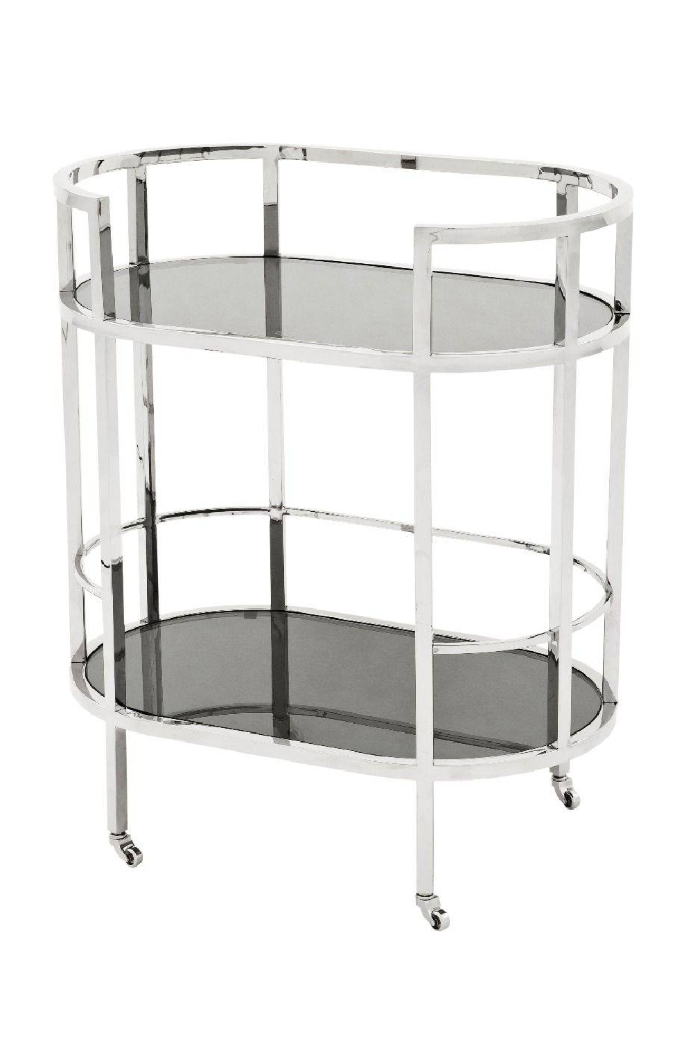 Smoked Glass 2-Layer Trolley | Eichholtz Townhouse | Oroa.com