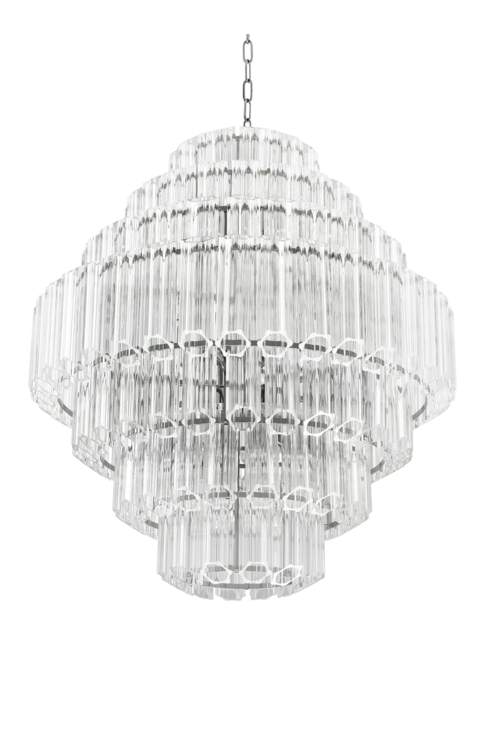 Cascading Bevelled Glass Chandelier | Eichholtz Vittoria | Oroa.com