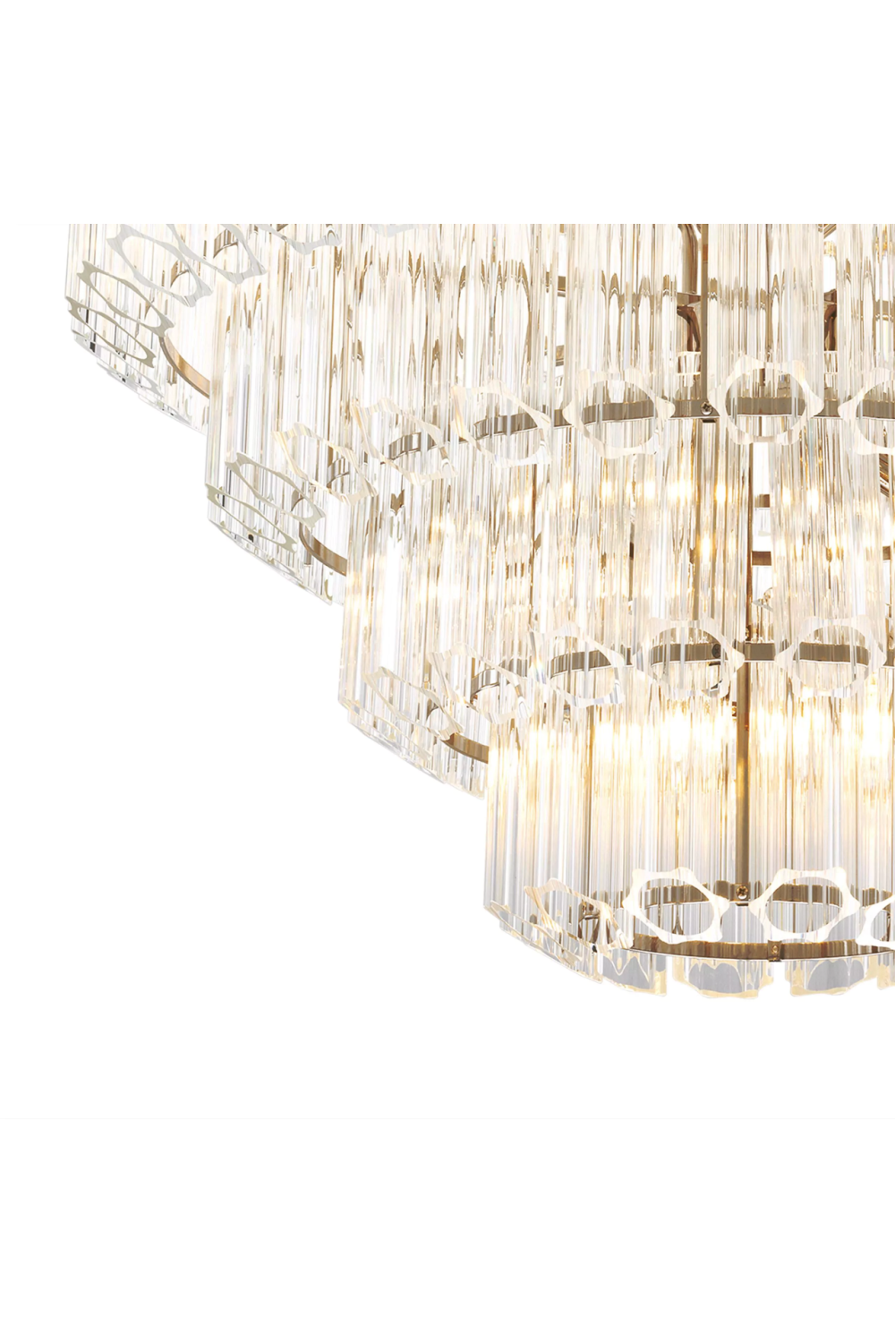 Cascading Bevelled Glass Chandelier | Eichholtz Vittoria | Oroa.com