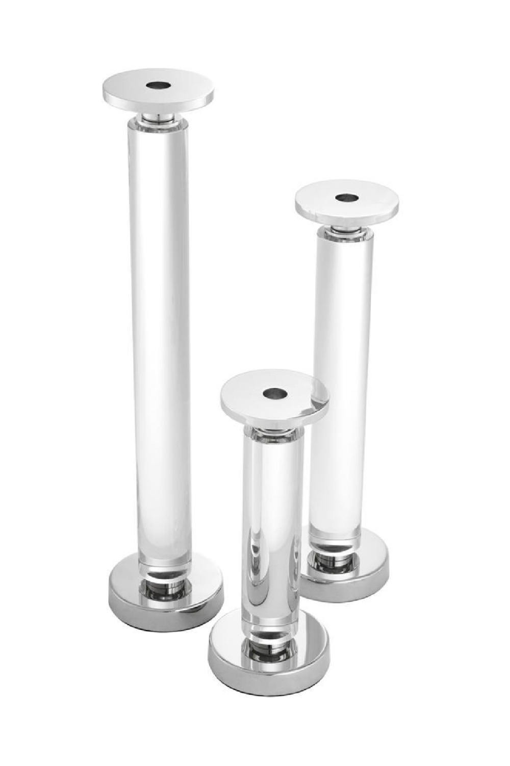 Crystal Glass Candle Holder (Set of 3) | Eichholtz Chapman | Oroa.com