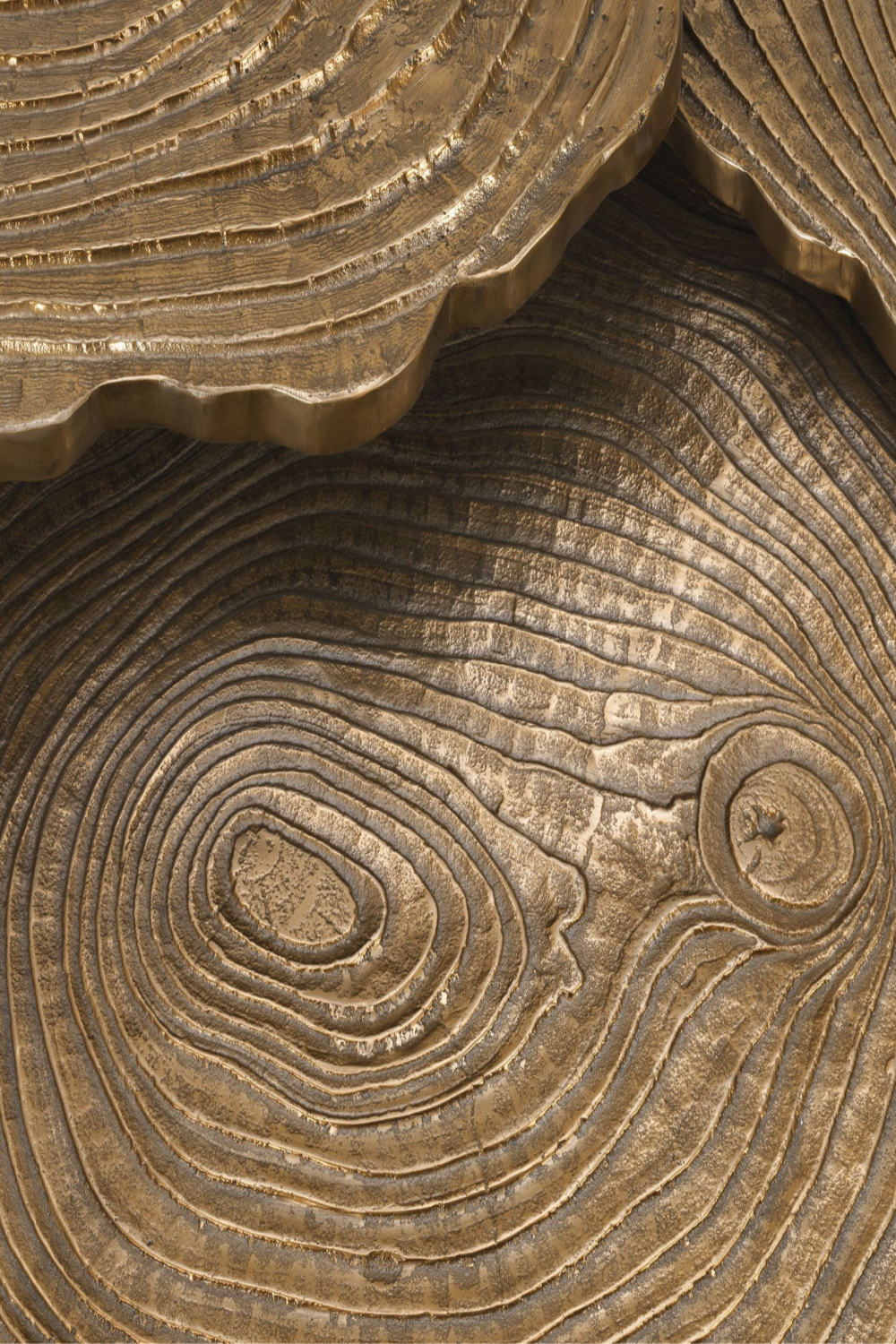 Gold Wood Slice Coffee Table Set | Eichholtz Quercus | OROA TRADE