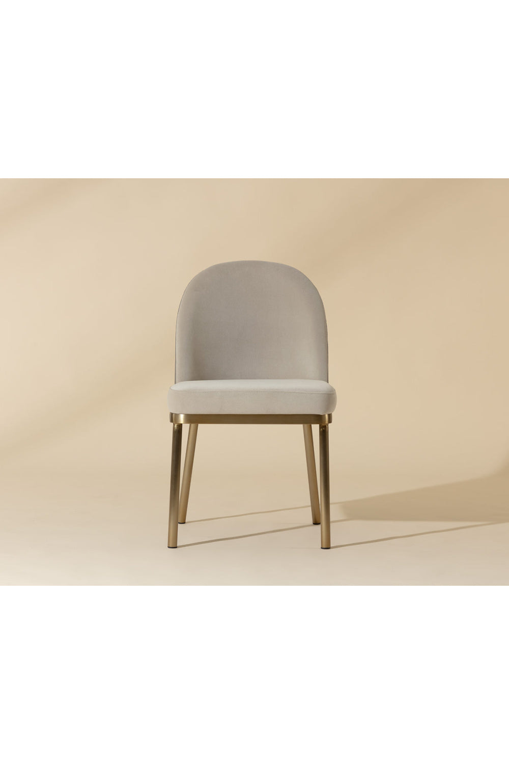 Modern European furniture - Taupe Arched-Back Dining Chairs (2) - www.oroa.com