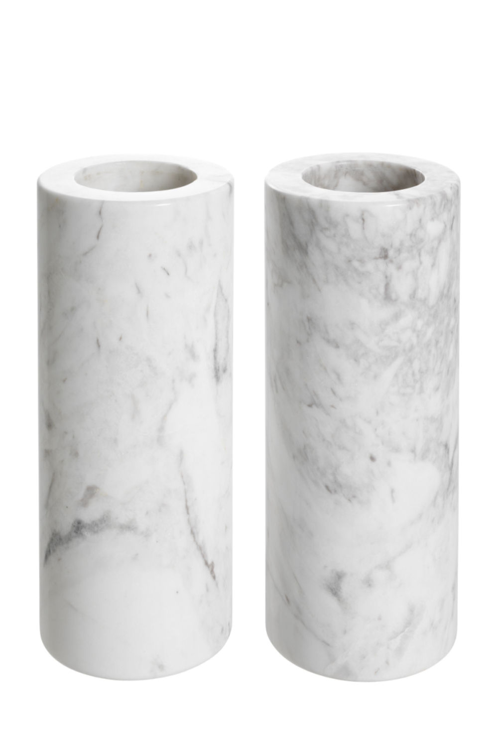 White Marble Tealight Holders (2) | Eichholtz Tobor | Oroa.com
