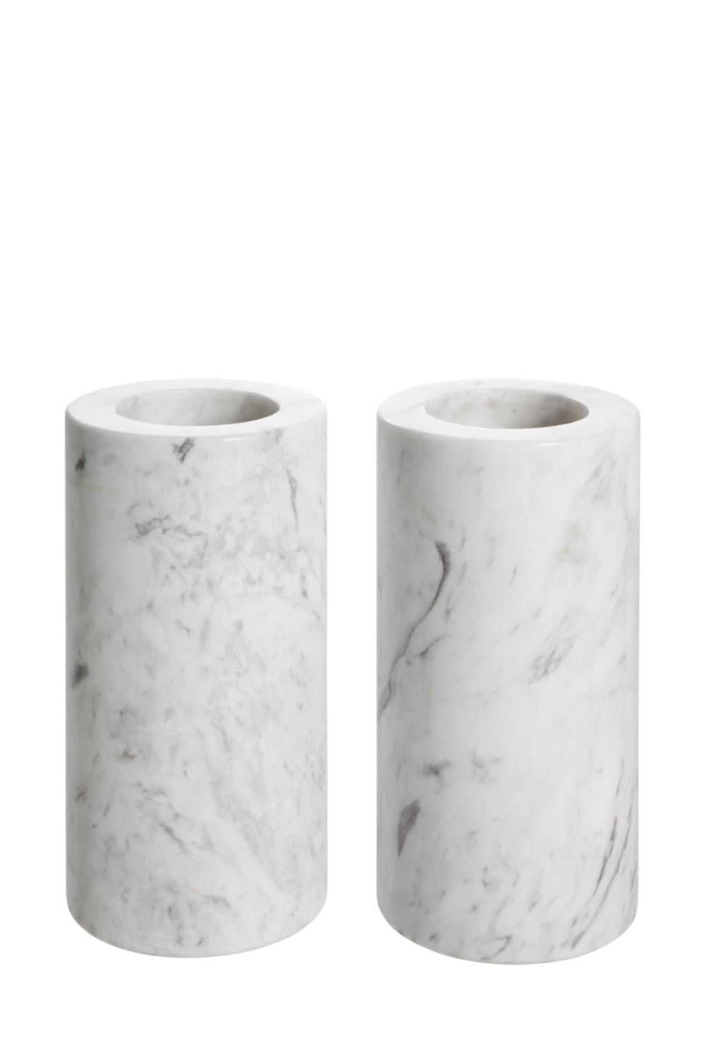 White Marble Tealight Holders (2) | Eichholtz Tobor | Oroa.com