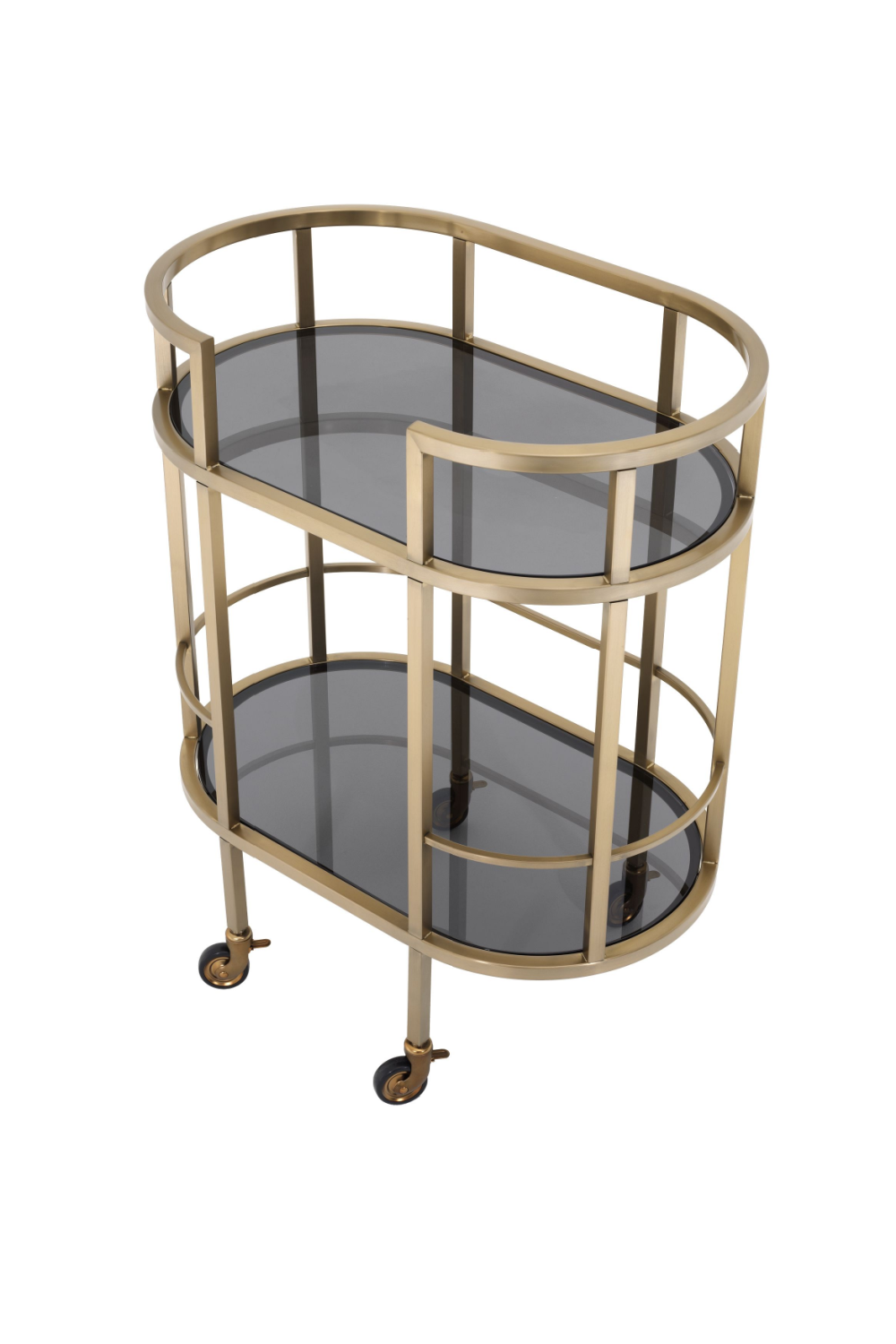Smoked Glass 2-Layer Trolley | Eichholtz Townhouse | Oroa.com