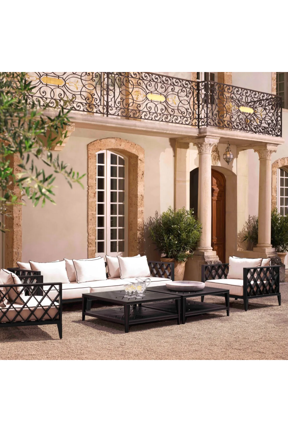 Square White Outdoor Coffee Table | Eichholtz Bell Rive | Oroa.com