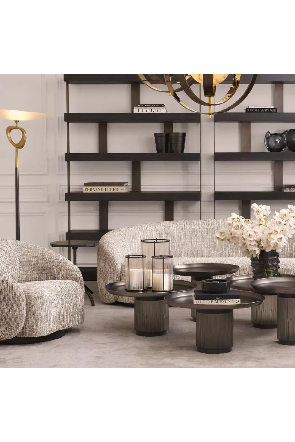 Cylindrical Glass Hurricane L | Eichholtz Mayson | Oroa.com