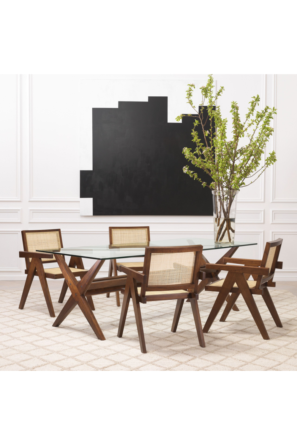 Rattan Cane Dining Armchair | Eichholtz Aristide | Oroa.com
