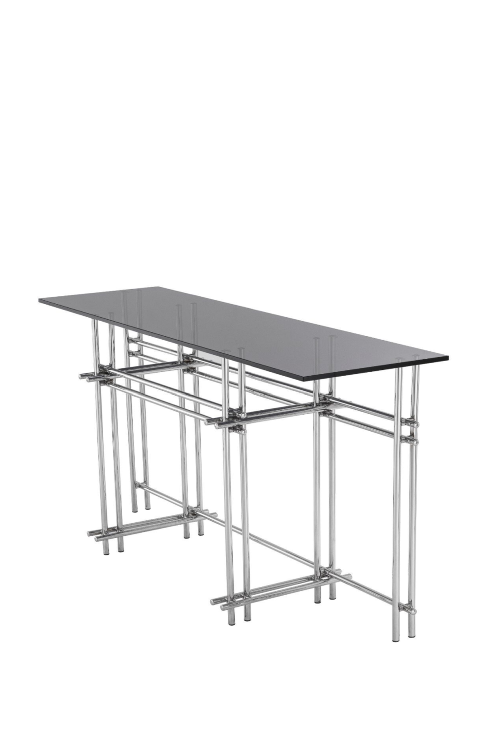 Smoked Glass Steel Console Table | Eichholtz Quinn | Oroa.com