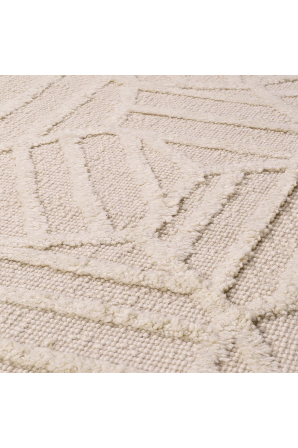 Cream Handwoven Wool Carpet | Eichholtz San Juan | Oroa.com