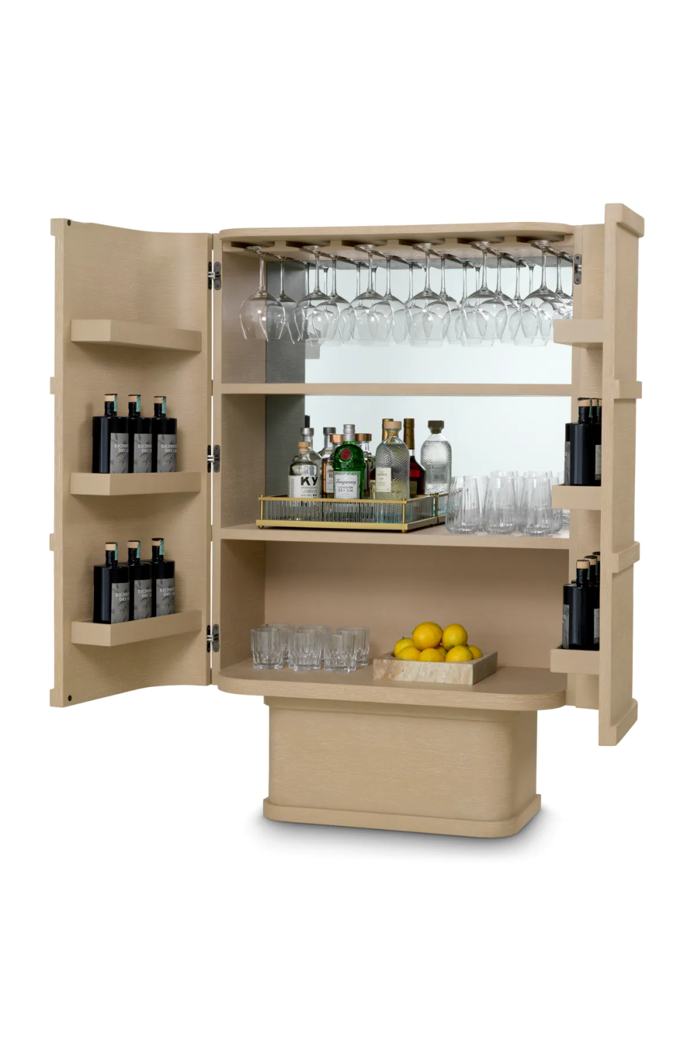 Oak Mirrored Bar Cabinet | Eichholtz Cabana | Oroa.com