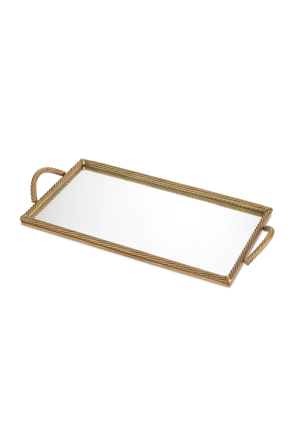 Vintage Brass Rectangular Tray | Eichholtz Salvi | Oroa.com