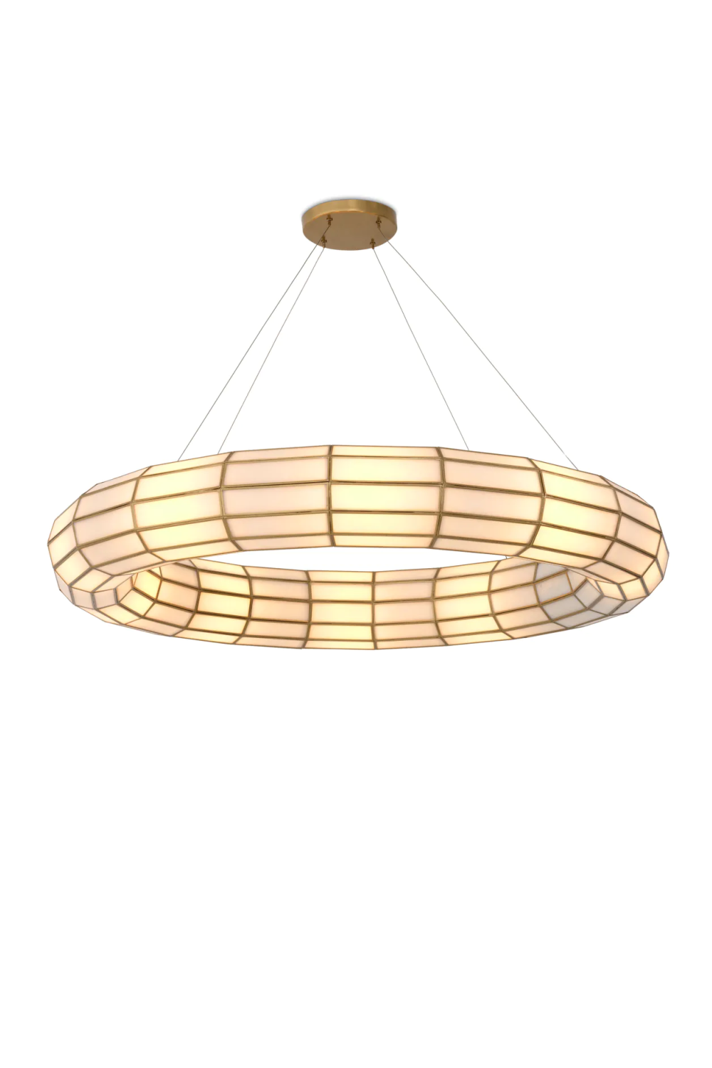 Glass Panels Round Chandelier | Eichholtz Ronco