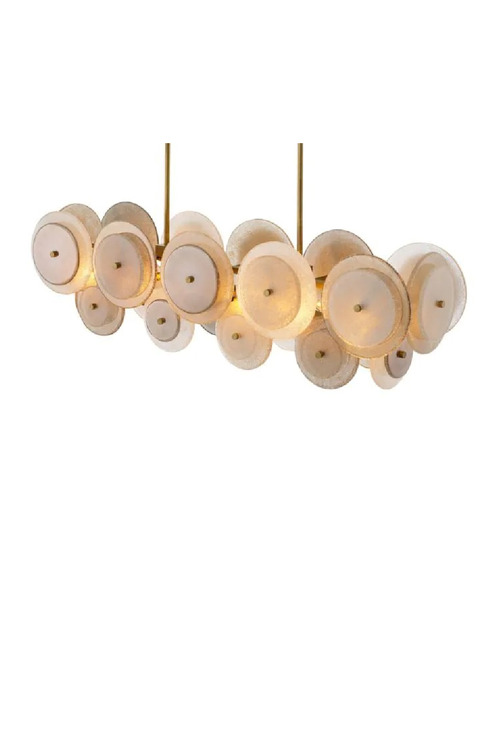 Sugared Glass Linear Chandelier | Eichholtz Hyde | Oroa.com