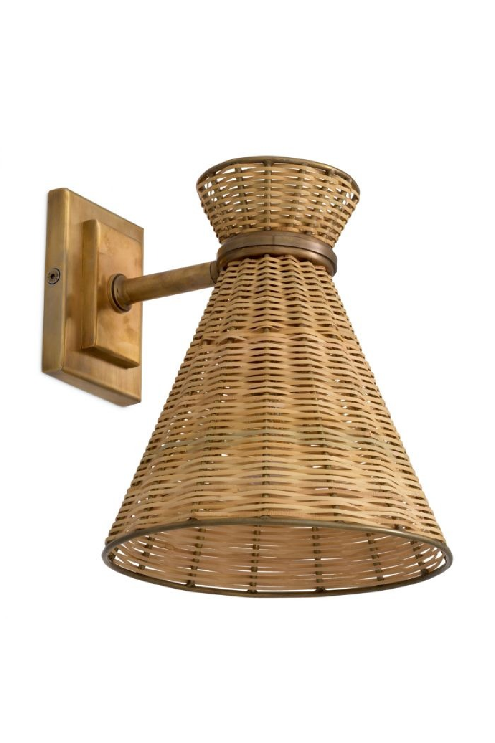 Conical Rattan Wall Lamp | Eichholtz Kon Tiki | Oroa.com