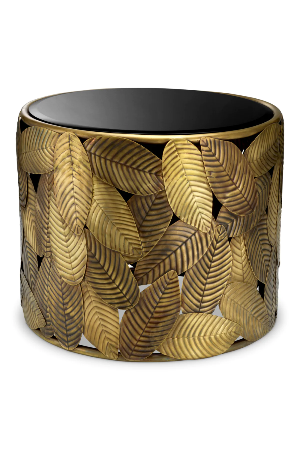 Black Beveled Glass Side Table | Eichholtz Botanico | Oroa.com