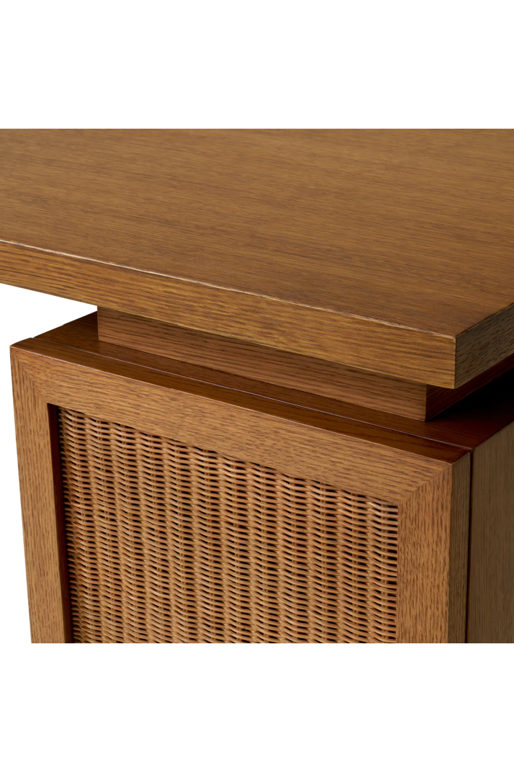 Rattan Door Wooden Desk | Eichholtz Borchard | Oroa.com
