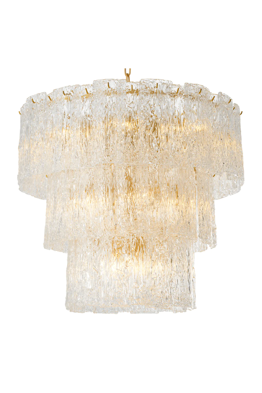 Glass Layered Chandelier | Eichholtz Almeria | Oroatrade.com
