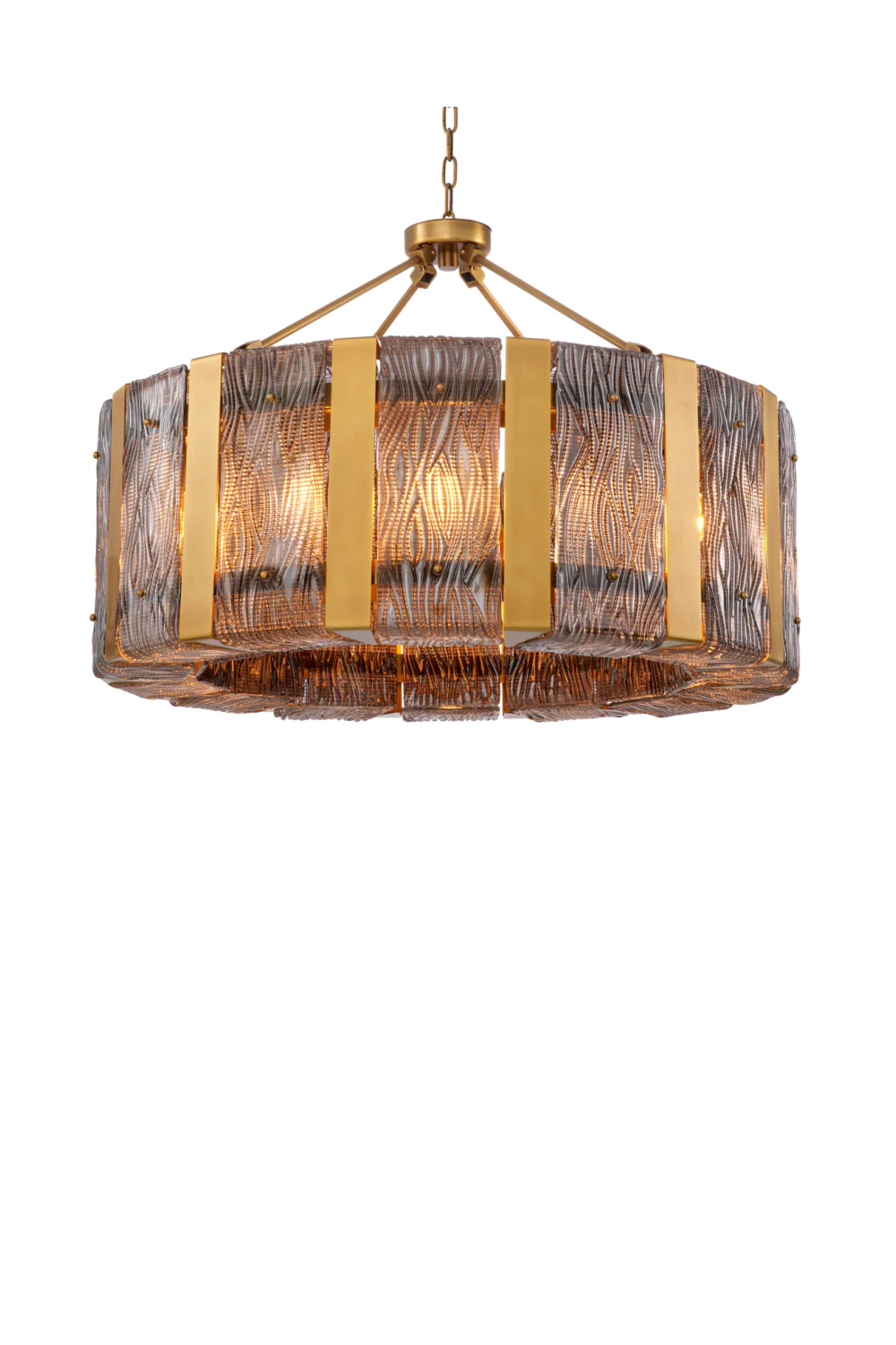 Textured Glass Panel Chandelier | Eichholtz Elysian | Oroa.com