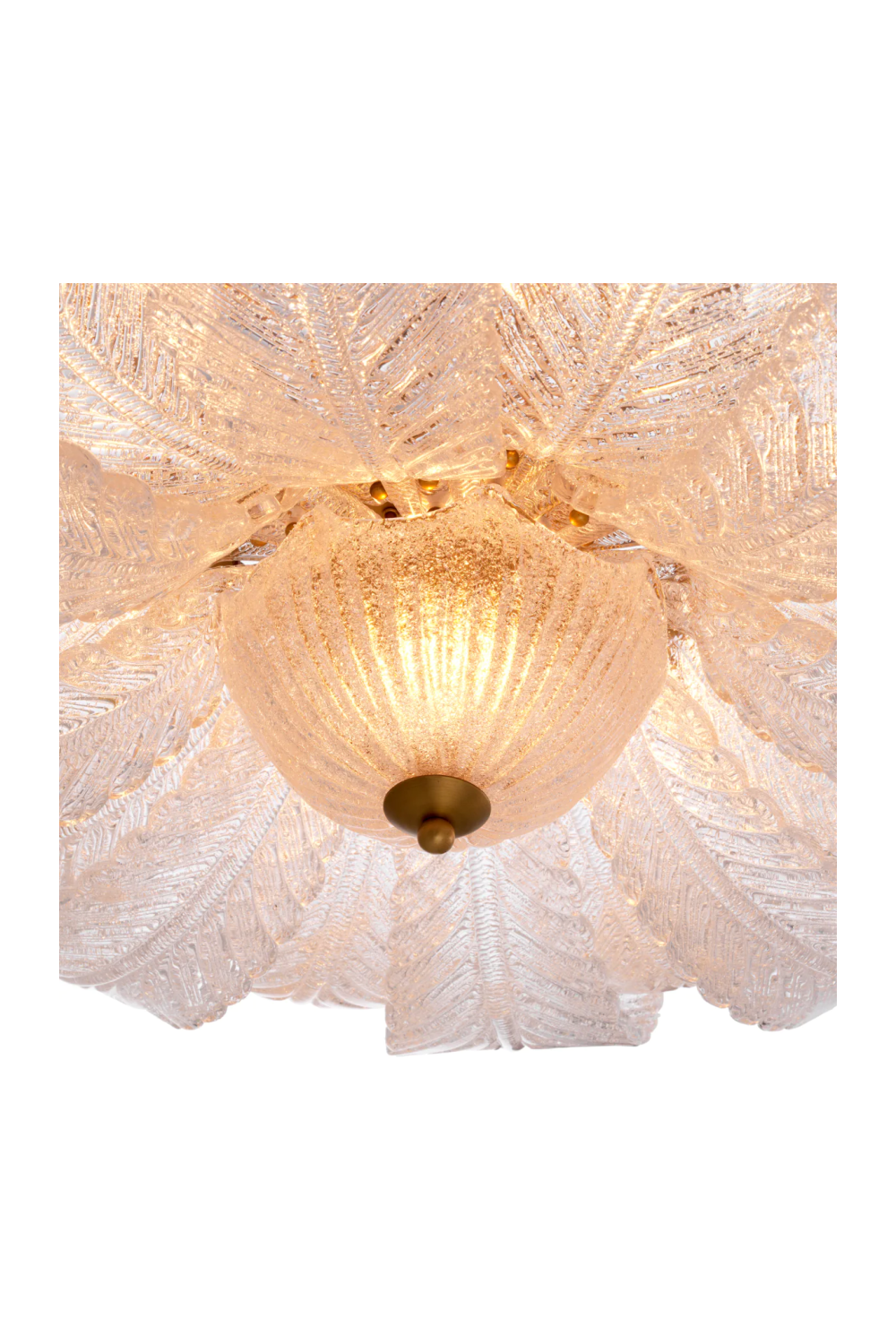 Textured Glass Leaf Chandelier | Eichholtz Cabrillo | Oroatrade.com