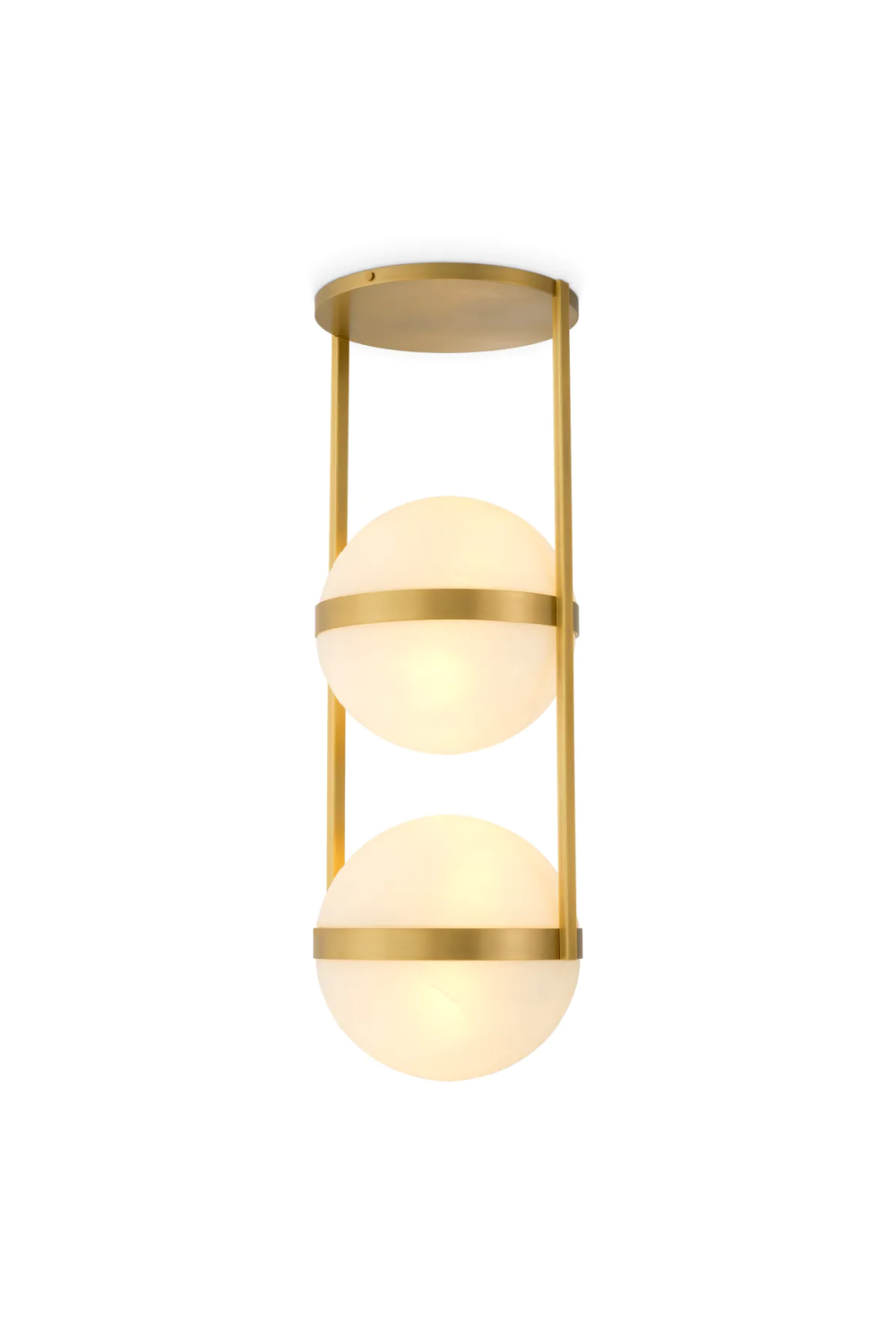 White Globe Double Ceiling Lamp | Eichholtz Dover | Oroatrade.com