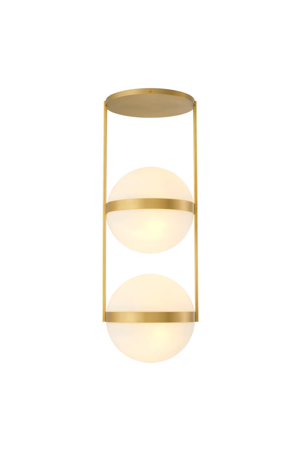 White Globe Double Ceiling Lamp | Eichholtz Dover | Oroatrade.com