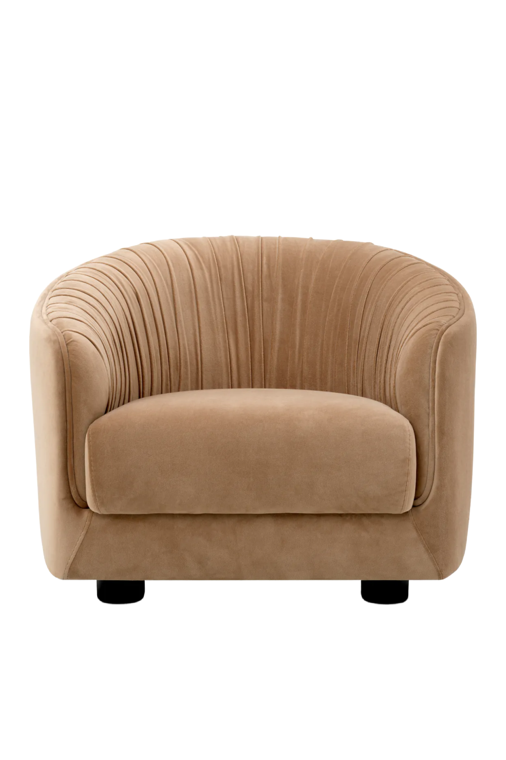 Brown Pleated Lounge Chair | Eichholtz Jameson | Oroa.com