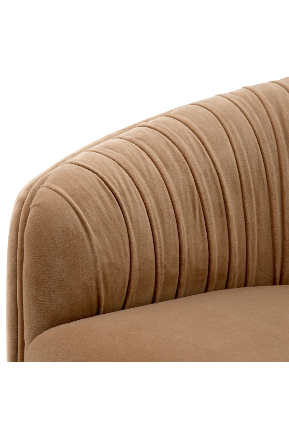 Brown Pleated Lounge Chair | Eichholtz Jameson | Oroa.com