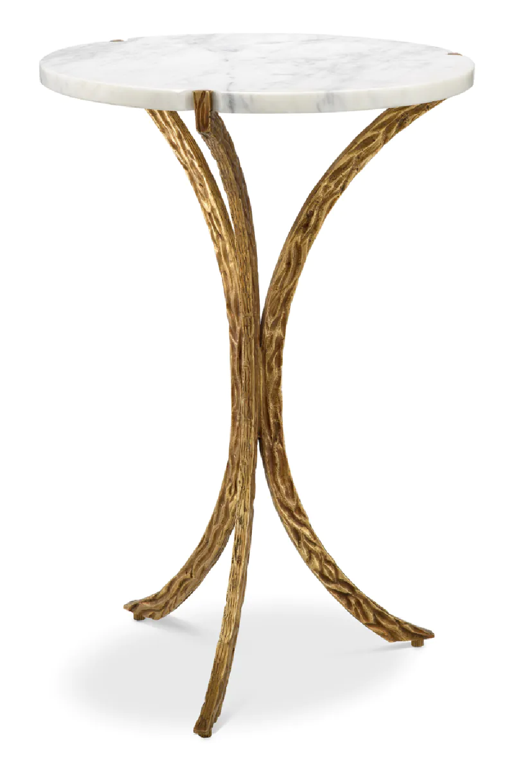 Vintage Brass Base Side Table | Eichholtz Emmeline | Oroa.com