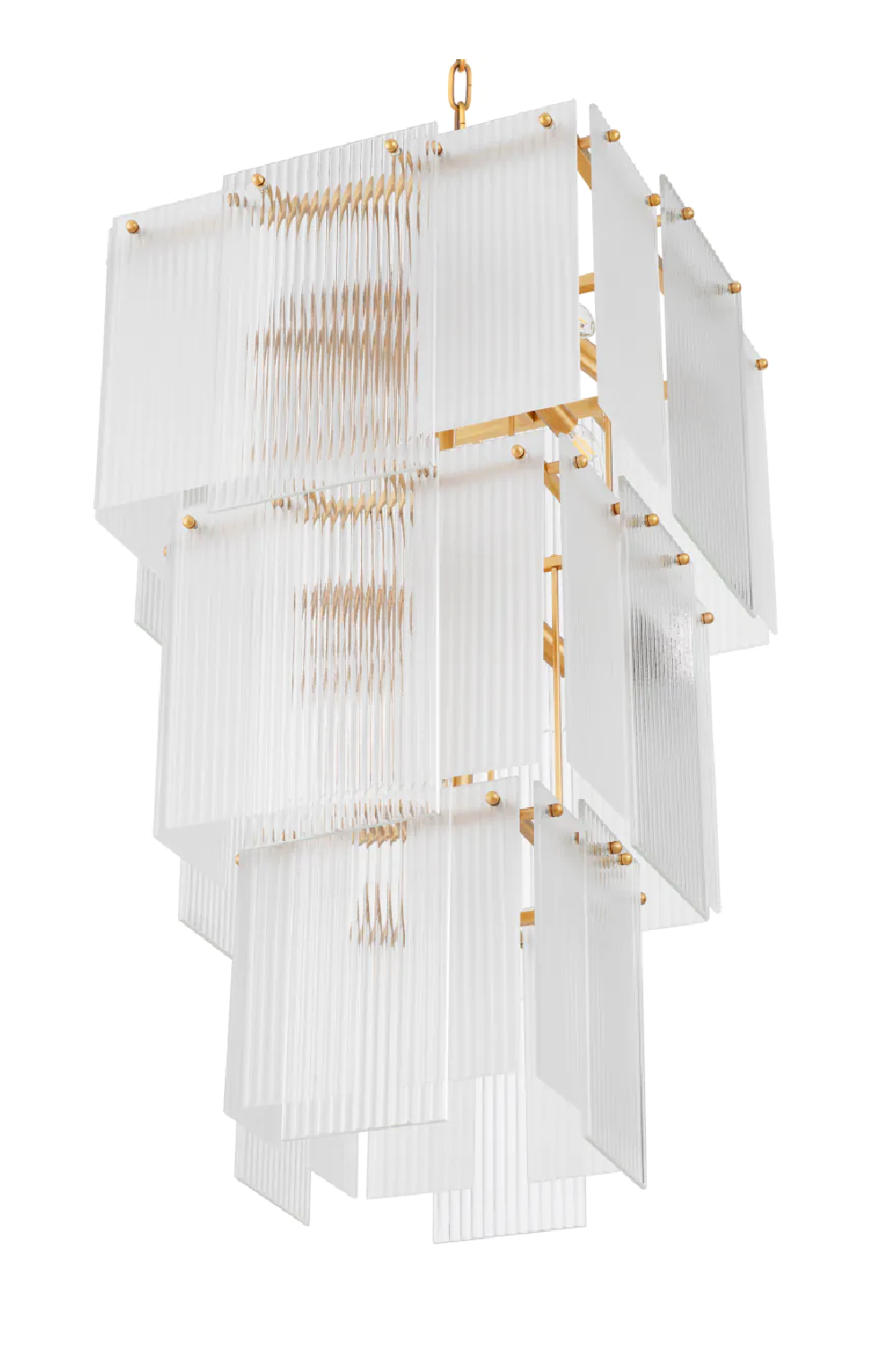 Frosted Glass Tiered Chandelier | Eichholtz Giardano | Oroa.com