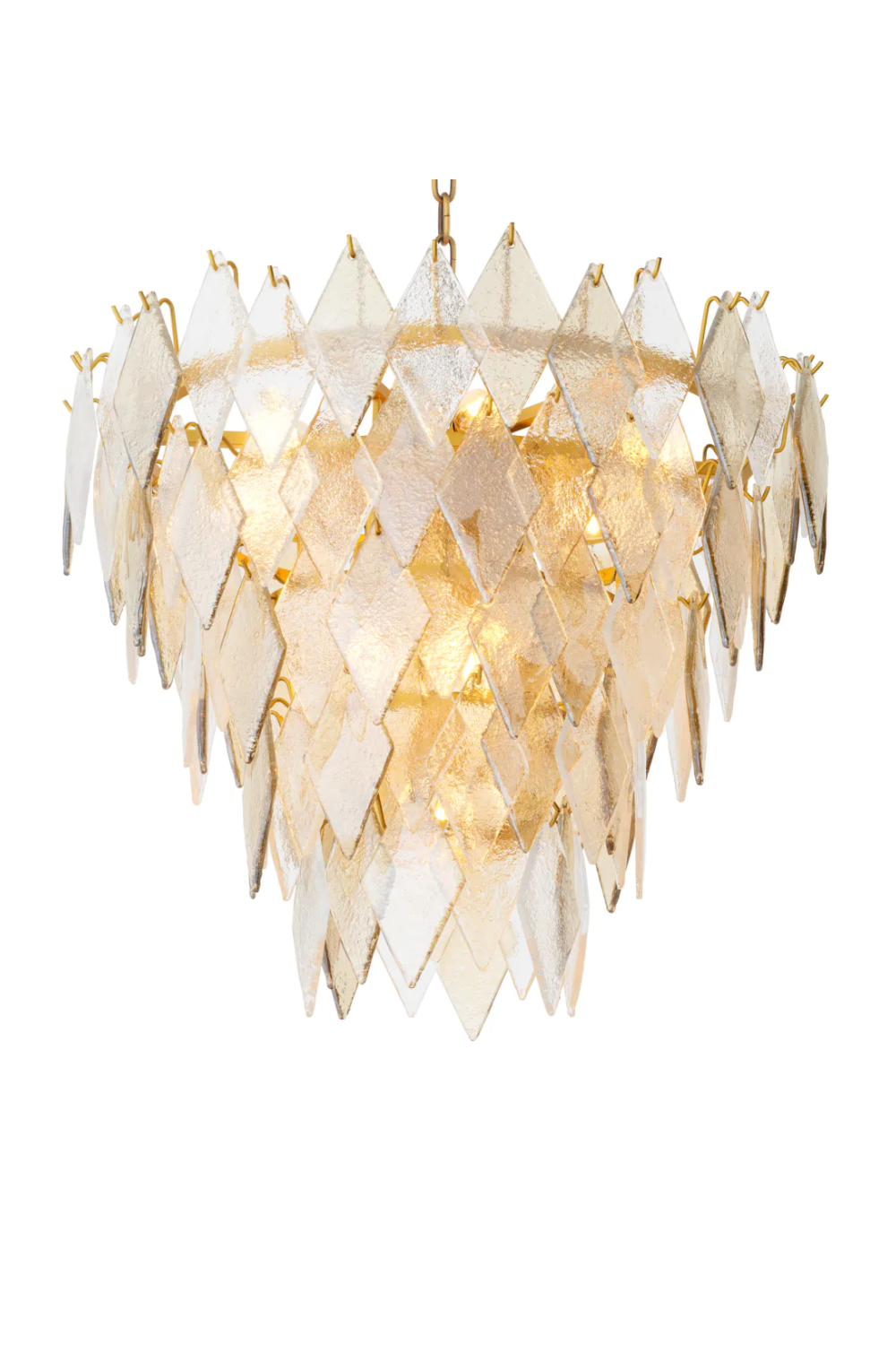 Sugared Glass Chandelier | Eichholtz Rhombus | Oroa.com