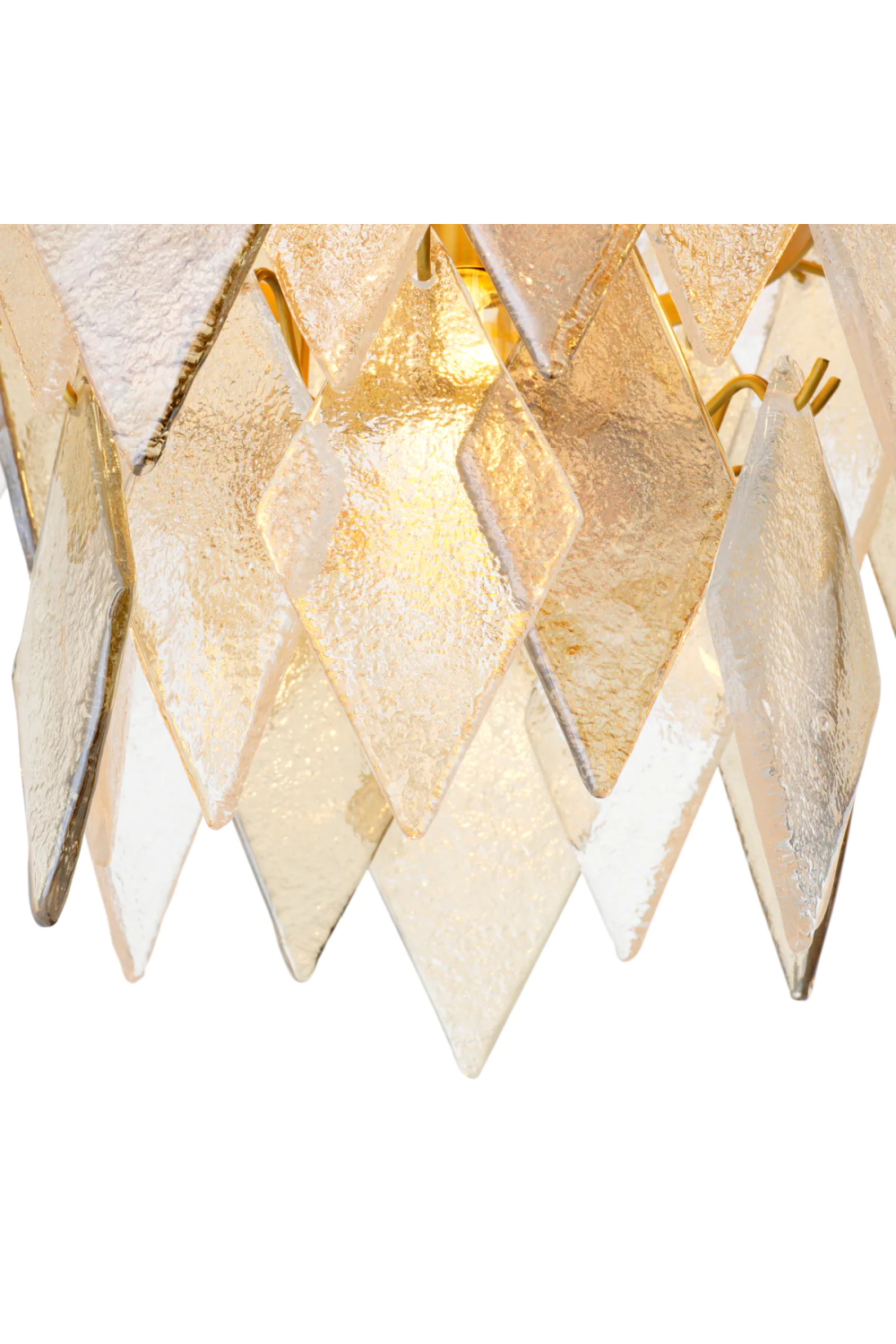 Sugared Glass Chandelier | Eichholtz Rhombus | Oroa.com