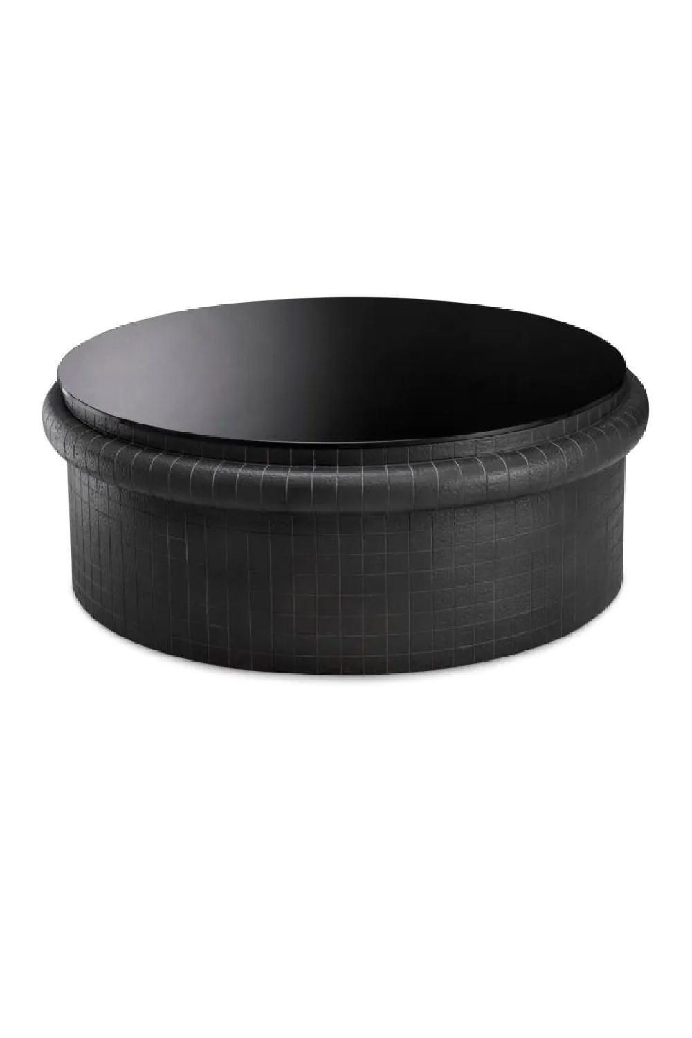 Round Black Glass Coffee Table | Eichholtz Tortugo | Oroa.com