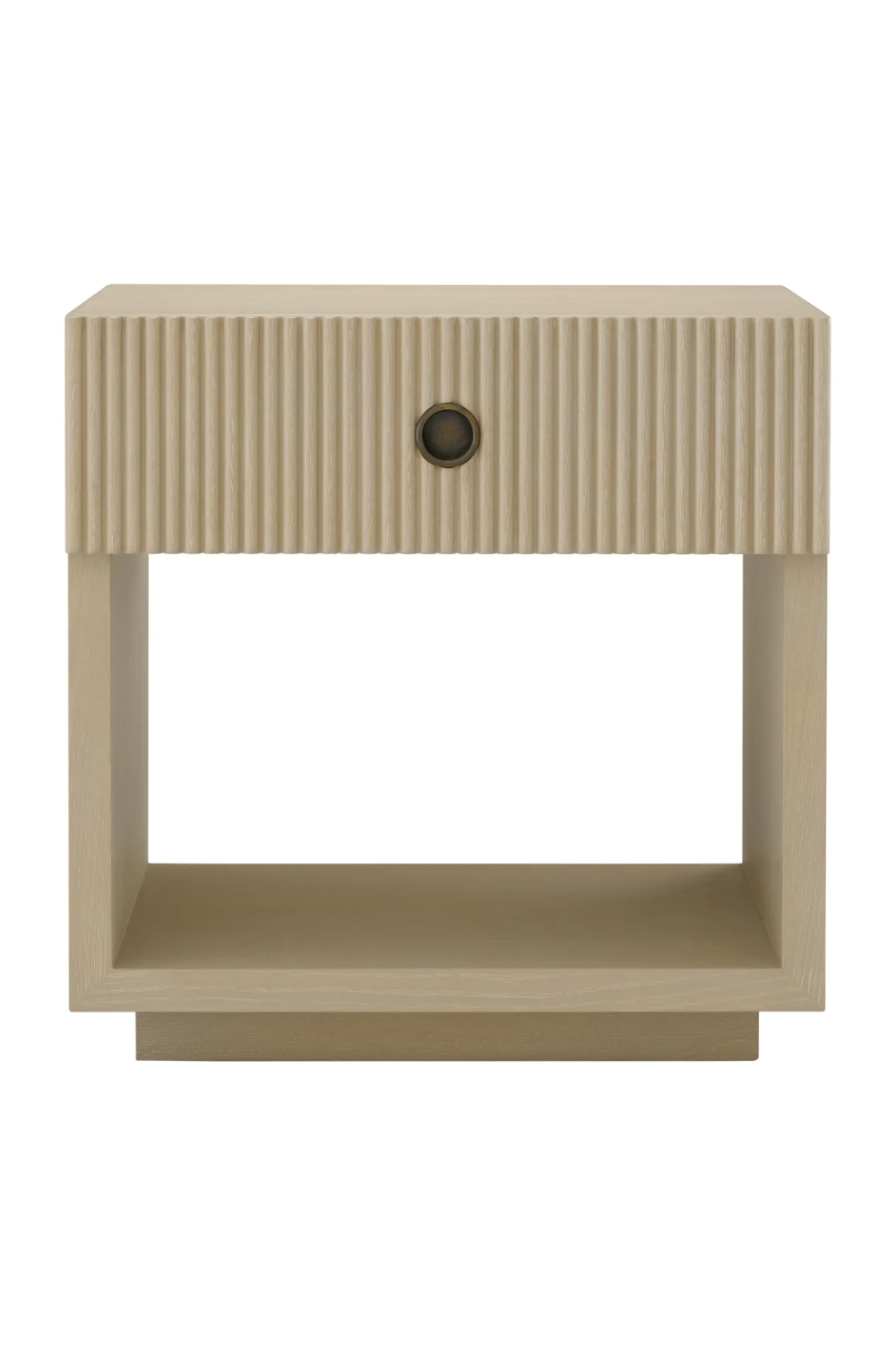 Ribbed Wood 1-Drawer Nightstand | Eichholtz Dimitrios | Oroa.com
