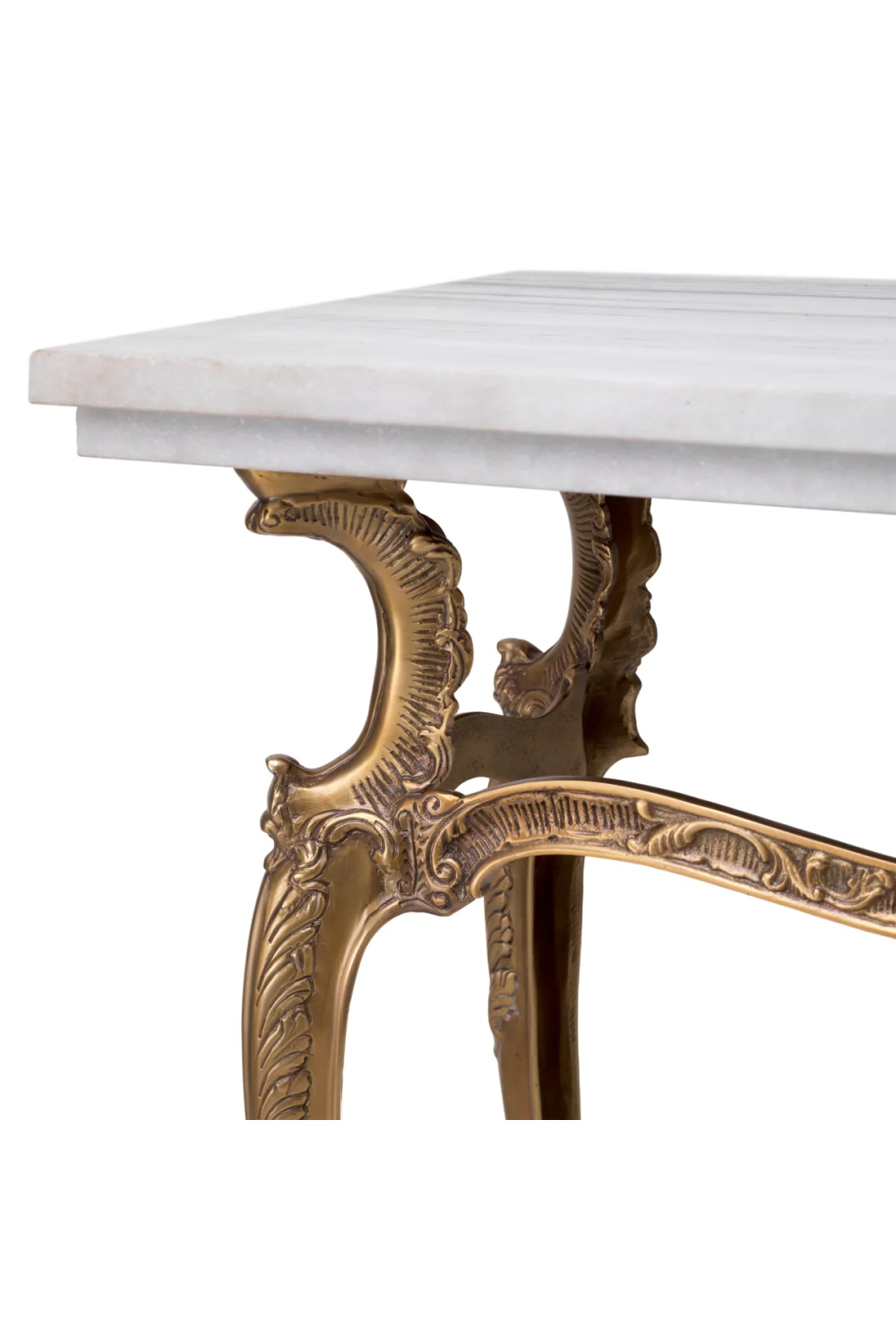 Carved Vintage Brass Console Table | Eichholtz Fabiola | Oroa.com