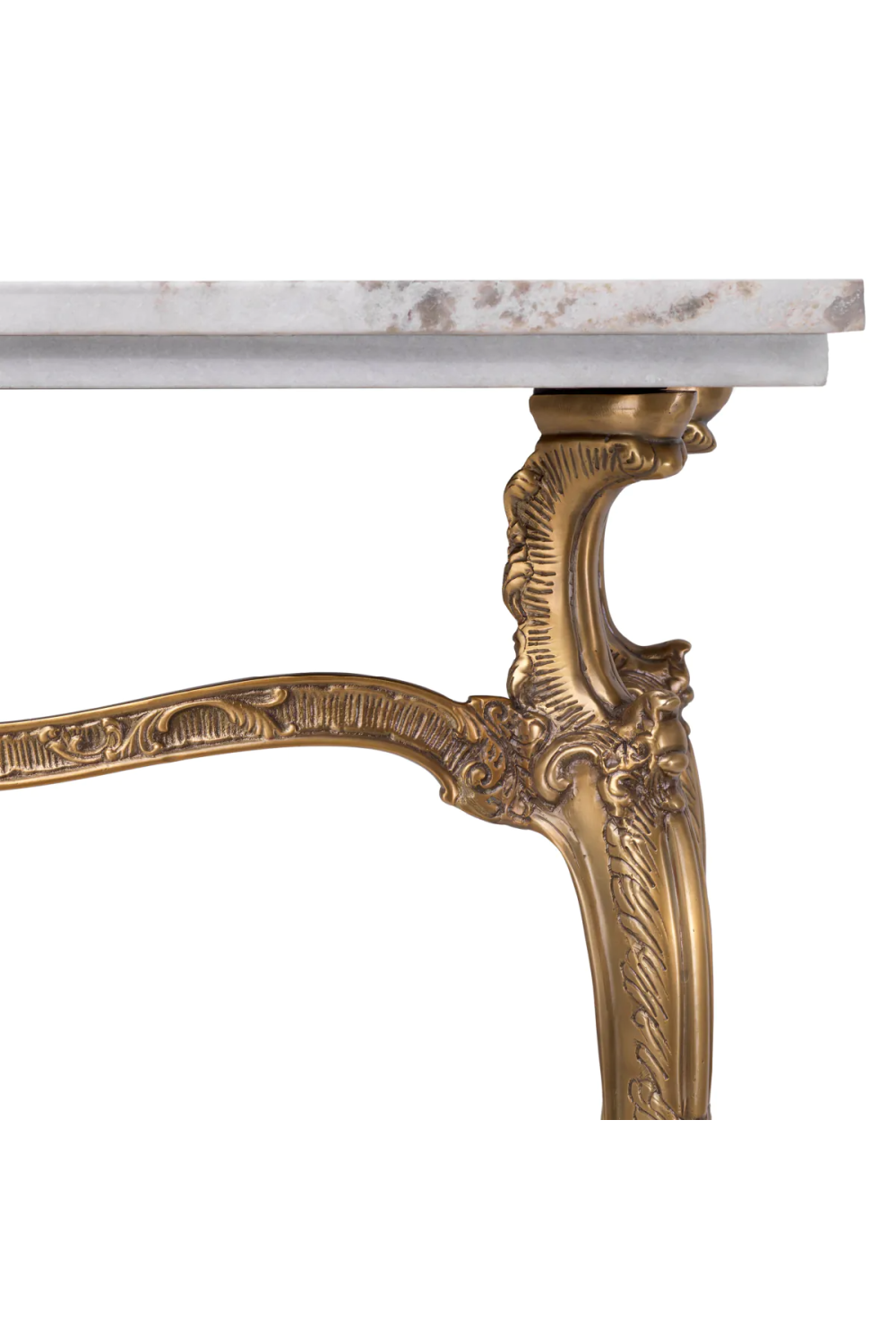 Carved Vintage Brass Console Table | Eichholtz Fabiola | Oroa.com
