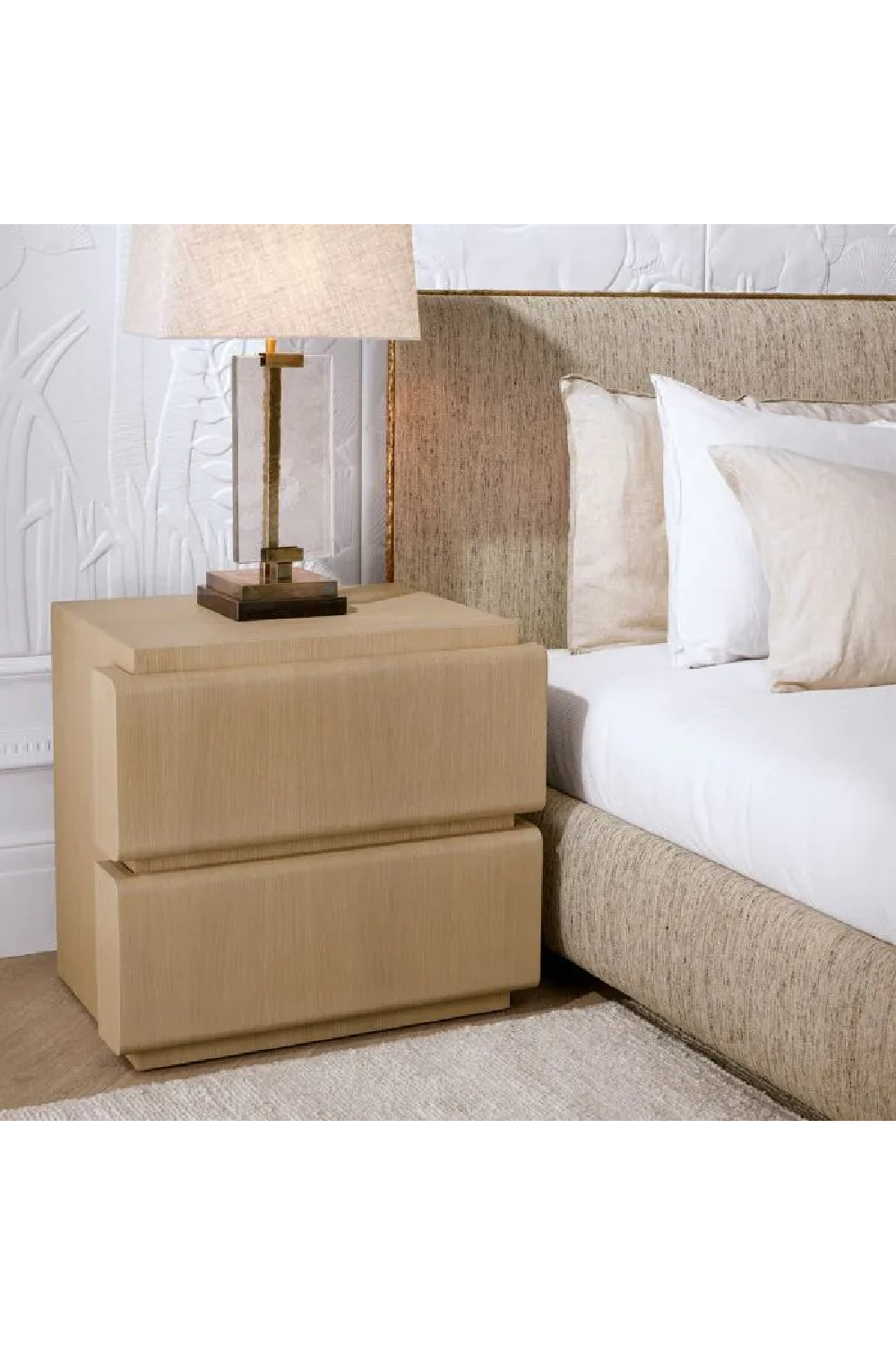 Natural Oak 2-Drawer Nightstand | Eichholtz Colston | Oroa.com