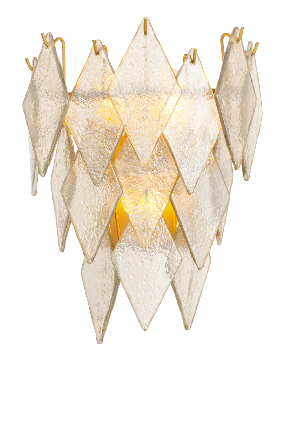Sugared Glass Cascading Wall Lamp | Eichholtz Rhombus | Oroa.com