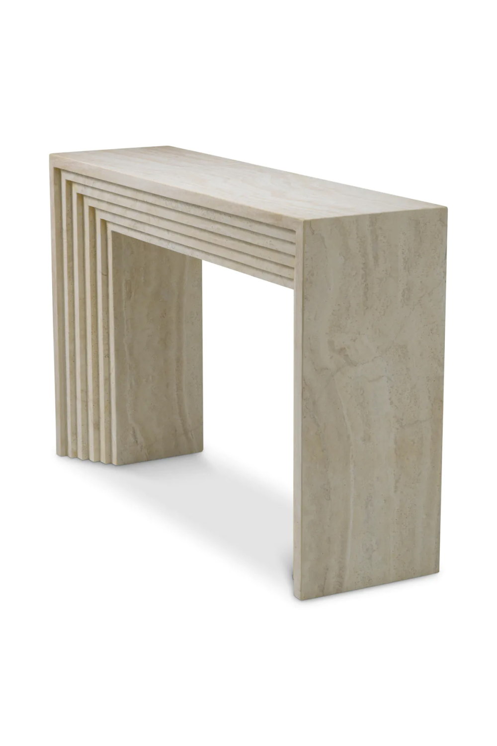 Tiered Travertine Console Table | Eichholtz Tarrington | Oroa.com