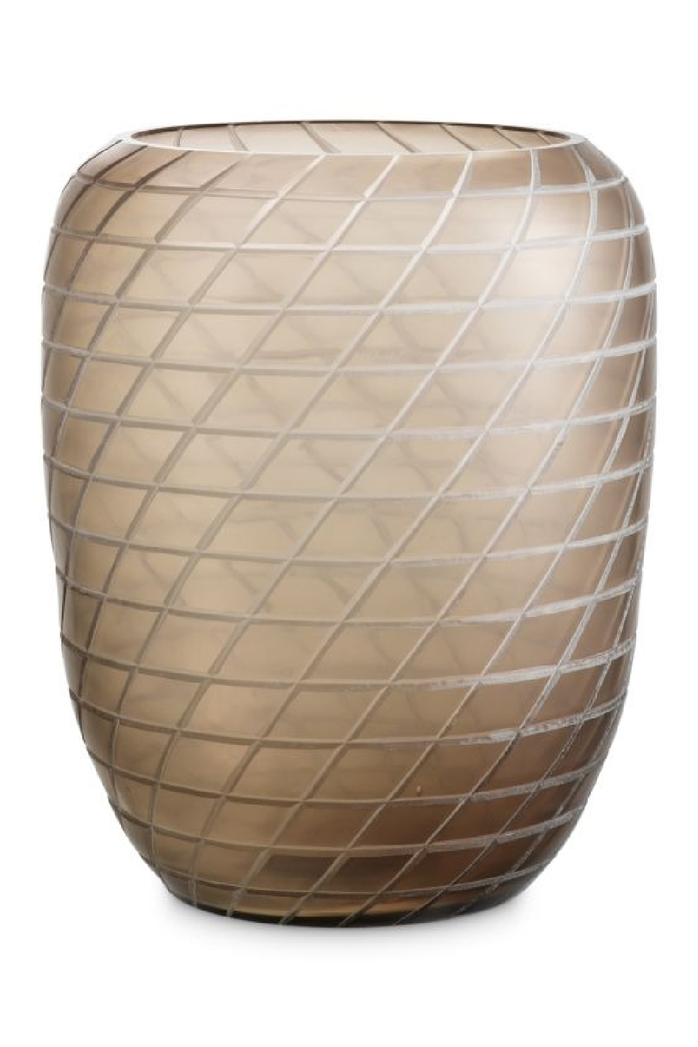 Handcut Patterned Glass Vase | Eichholtz Tarano | Oroa.com