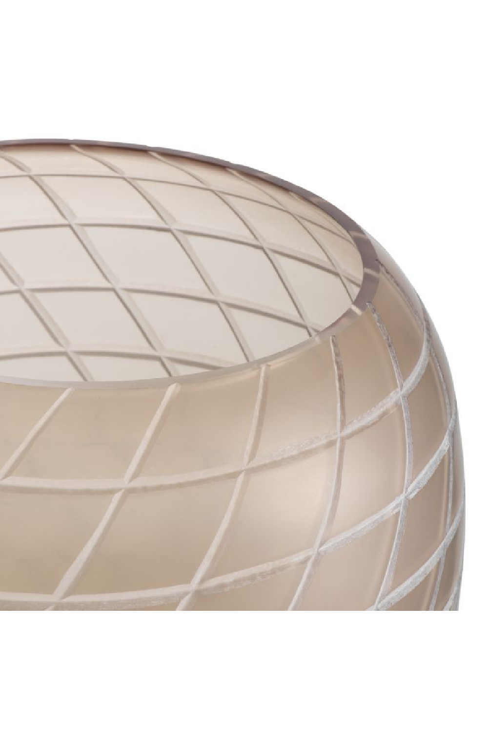 Handcut Patterned Glass Vase | Eichholtz Tarano | Oroa.com