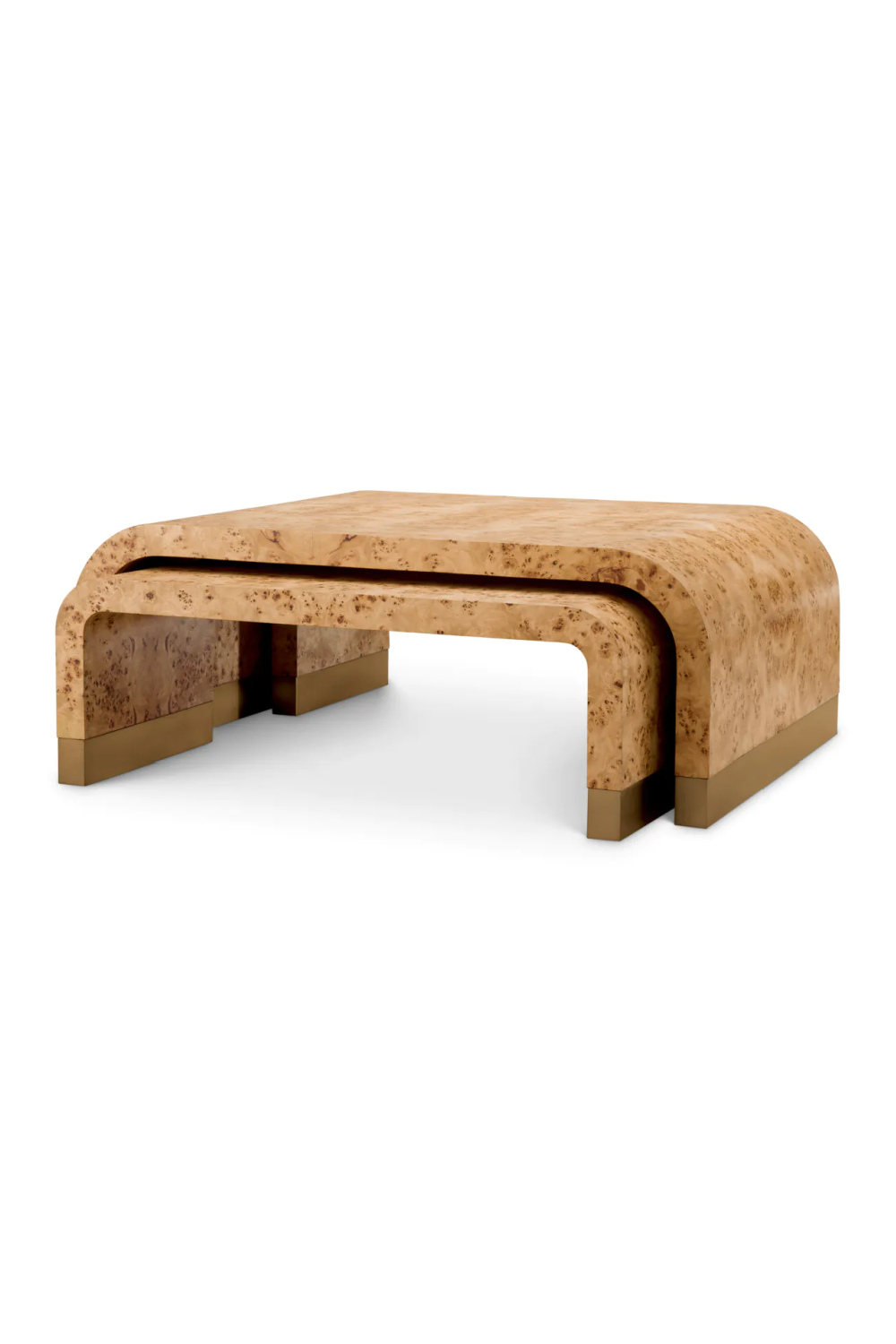 Mappa Burl Coffee Table Set (3) | Eichholtz Quinton | Oroa.com