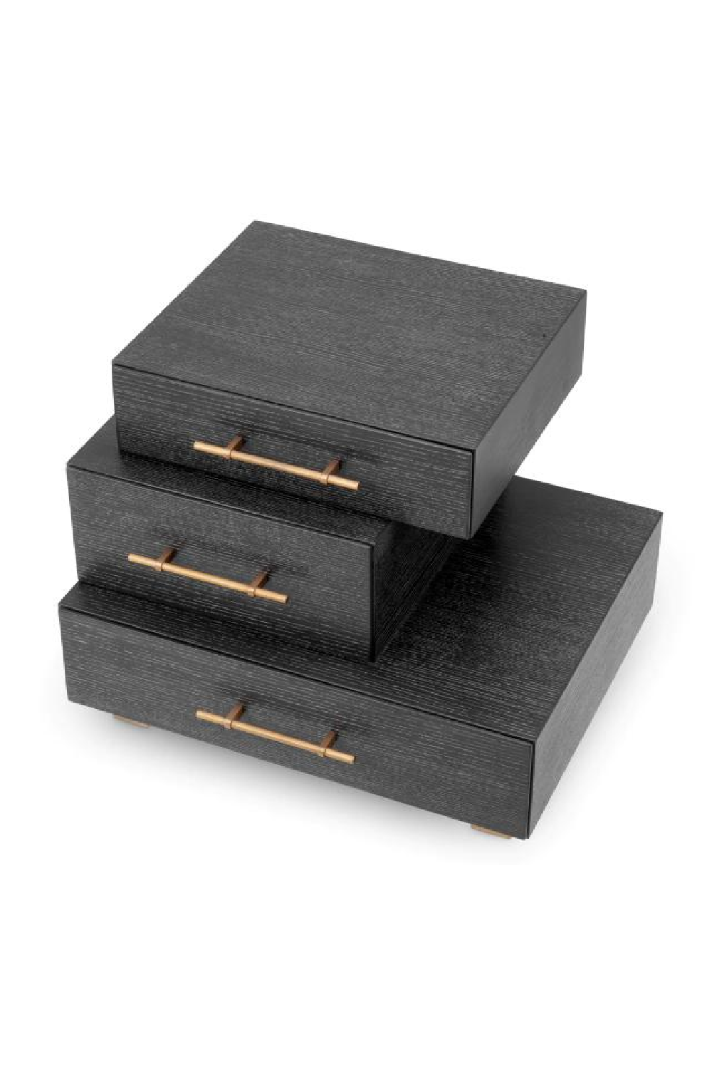 Black Oak 3-Drawer Nightstand | Eichholtz Evendale | Oroa.com