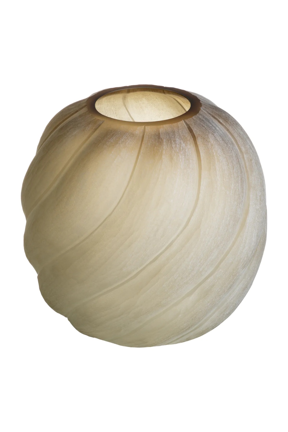 Frosted Light Brown Vase | Eichholtz Sicilia | Oroa.com