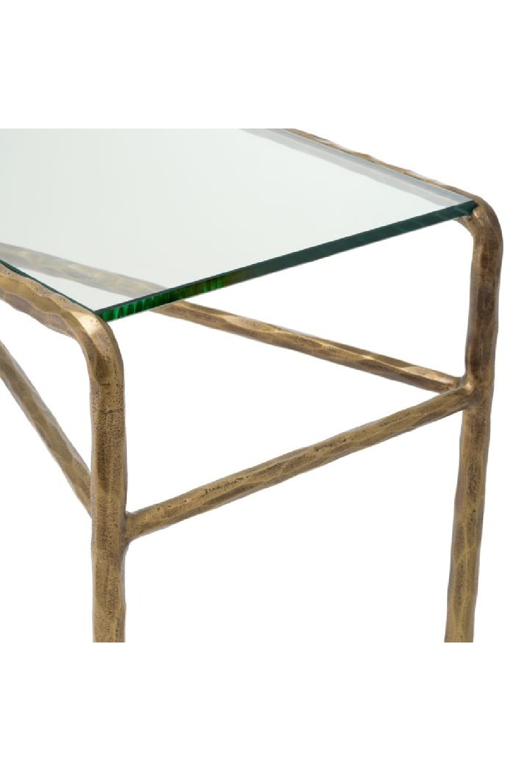 Hammered Vintage Brass Console Table | Eichholtz Xandria | Oroa.com