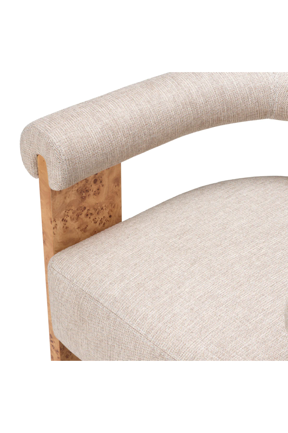 Mappa Burl Curved Dining Chair | Eichholtz Percy | Oroa.com